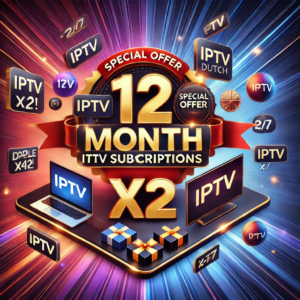 2 x12 Month IPTV Subscriptions